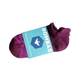 NWT Bombas Midweight Ankle Socks Purple Women's Small 4-7.5